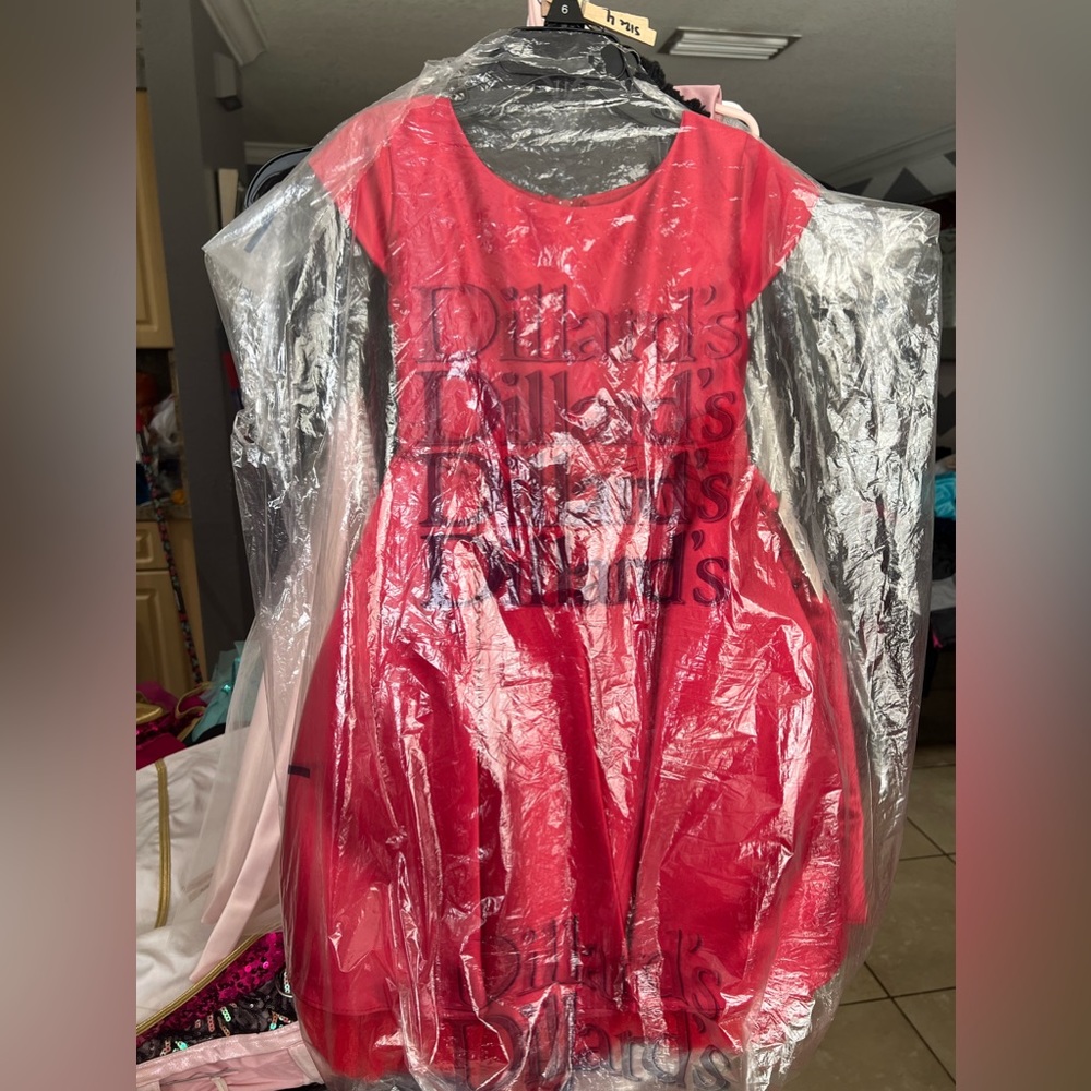 Dillards beautiful red dress brand new